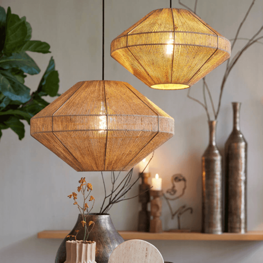 Mallow juta függőlámpa