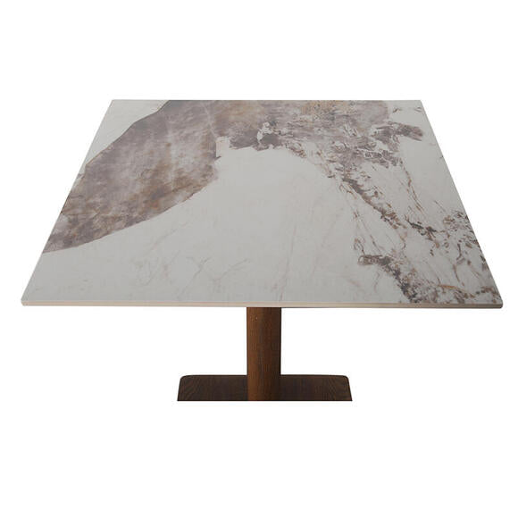 Square Bistro étkezőasztal – Szögletes kivitel kerámia márvány felülettel