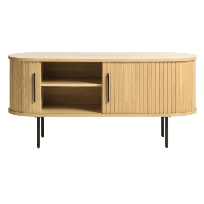 Nola sliding door wooden TV stand 120