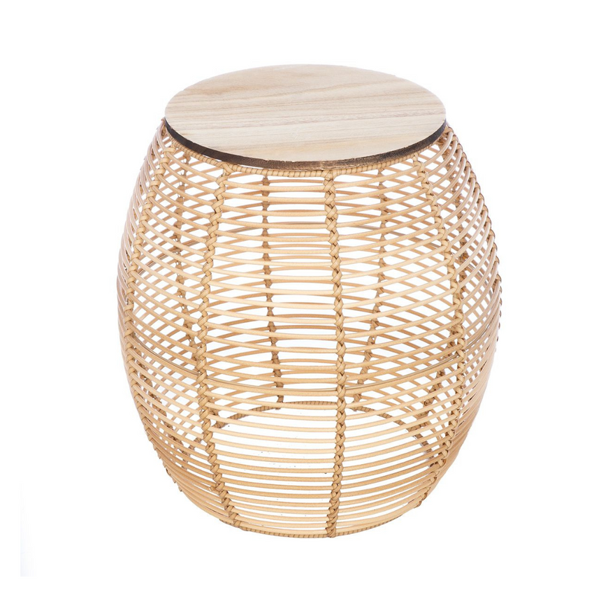 Rotin műrattan kerti lerakóasztal szett