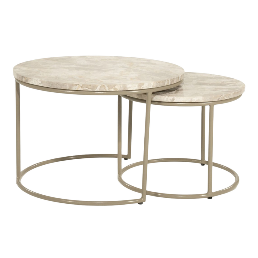 Alvar márvány dohányzóasztal szett