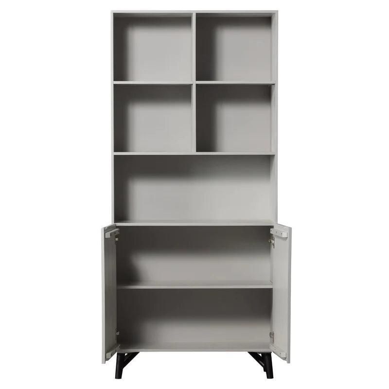 Carved 2 ajtós fa kabinet-2