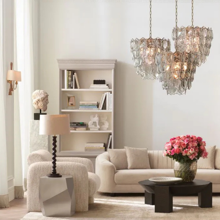 Laurent glass chandelier