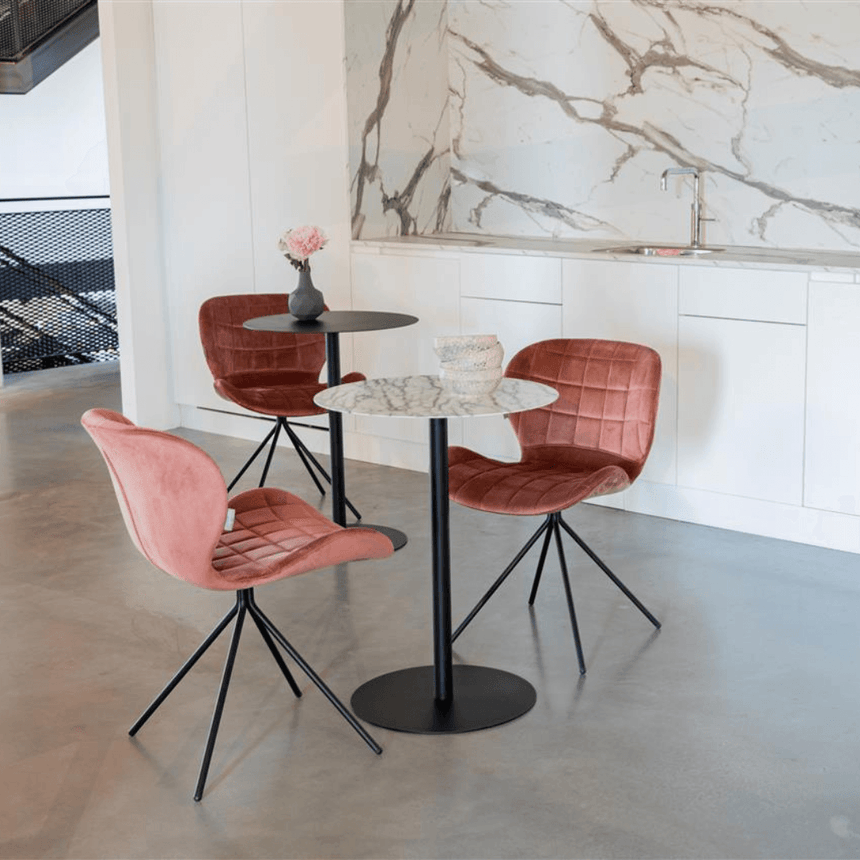 Snow metal bistro table