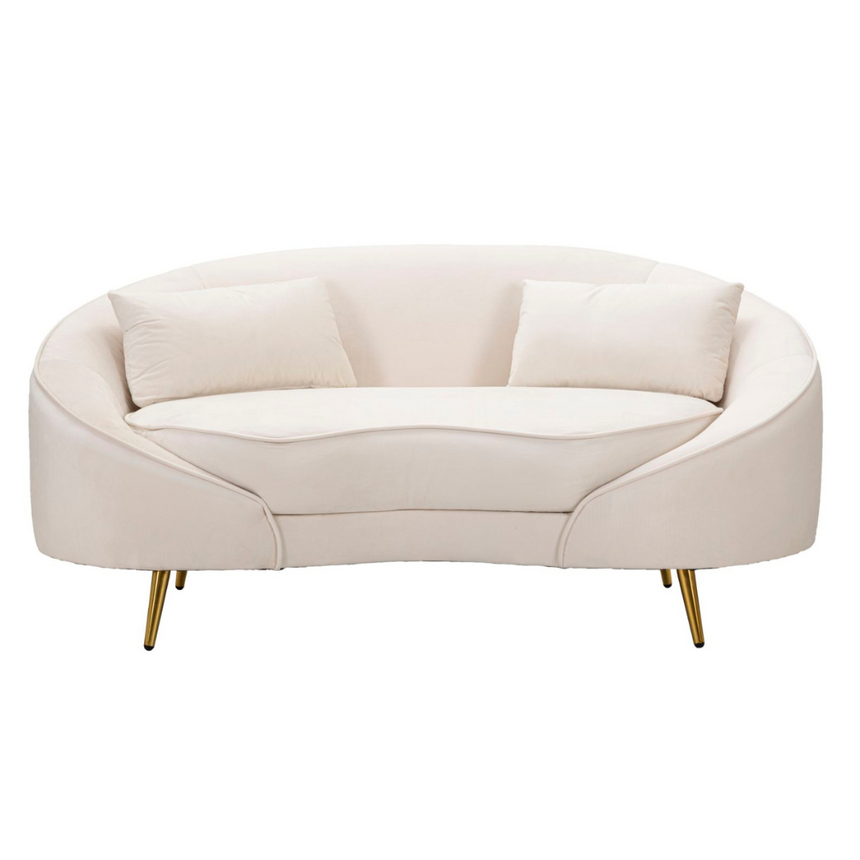 Oslo 2-seater velvet sofa