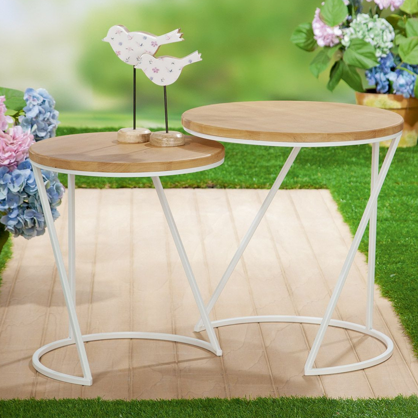 Merida metal coffee table set