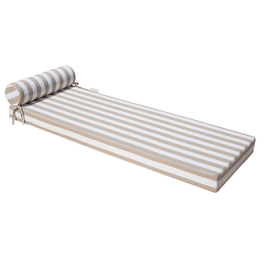 Simple csíkos szövet napozóágy fejtámlával