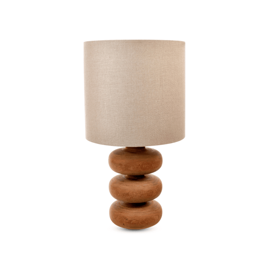 Tree Times wooden table lamp