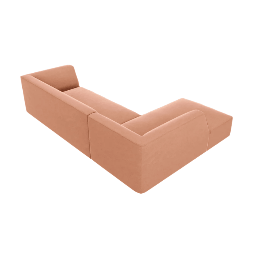 Ruby left velvet corner sofa 273x180