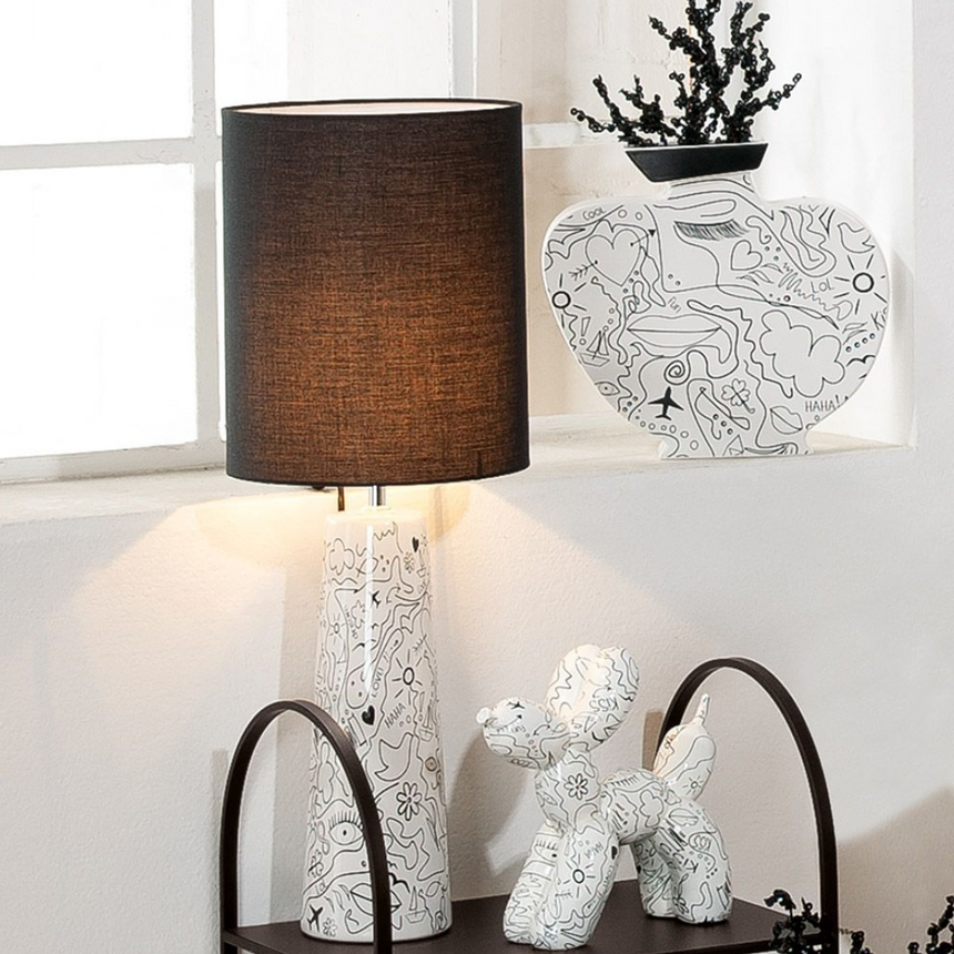 Modern Art kerámia asztali lámpa