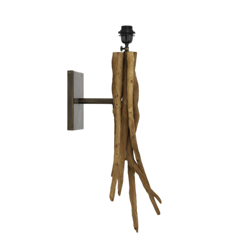 Bluma wooden wall lamp