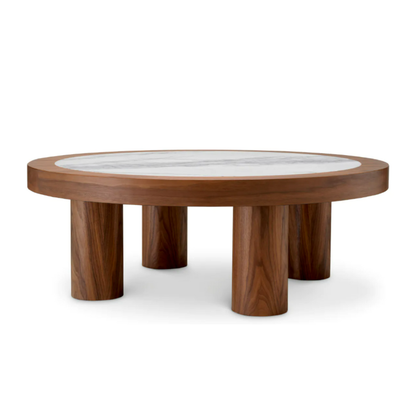 Presedio márvány dohányzóasztal Ø100