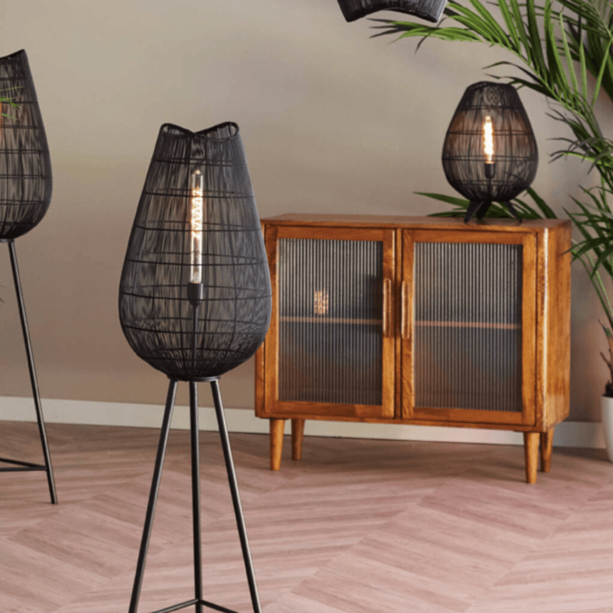 Yumi metal floor lamp