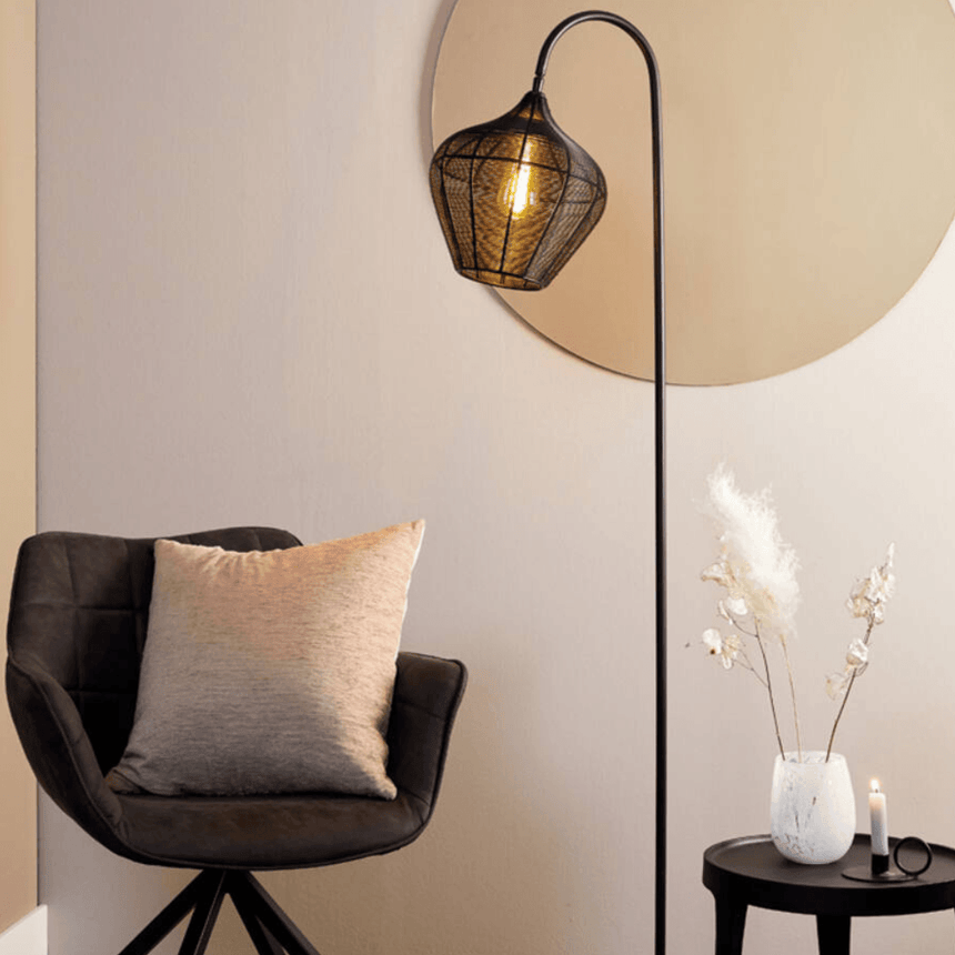 Alvaro metal floor lamp