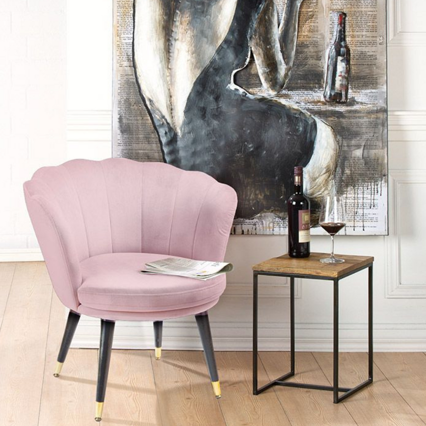 Shell bársony fotel