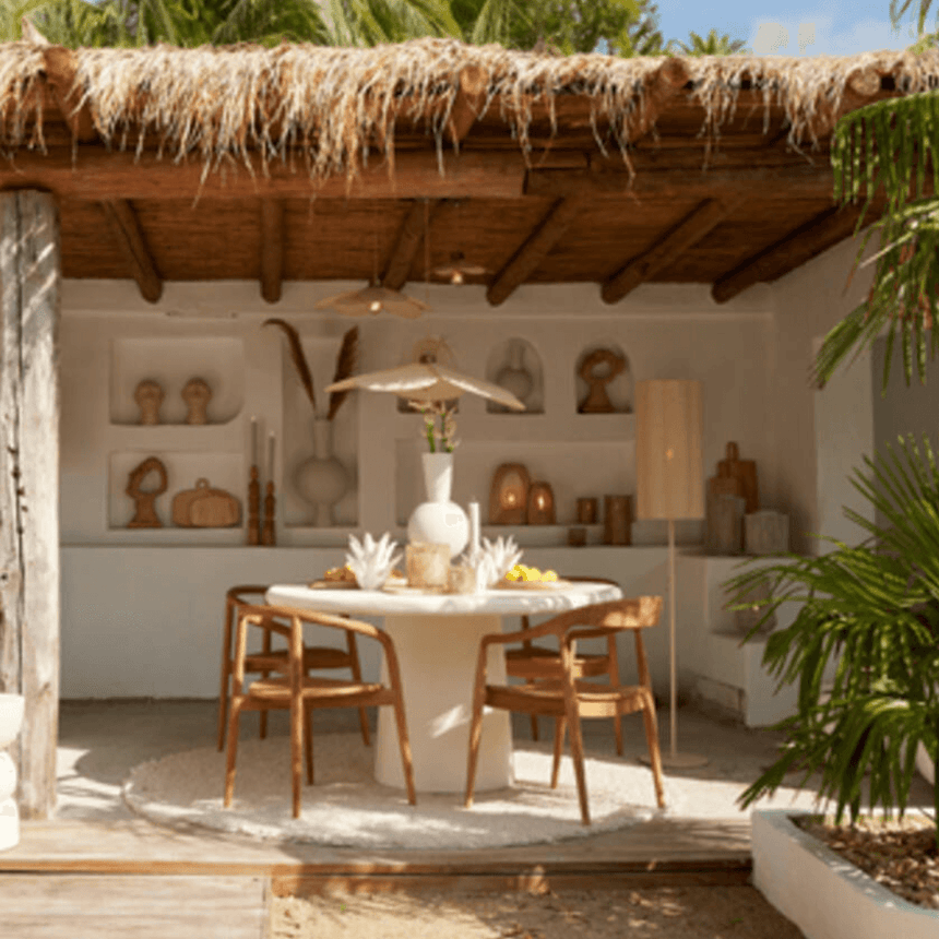 Fringe fabric floor lamp