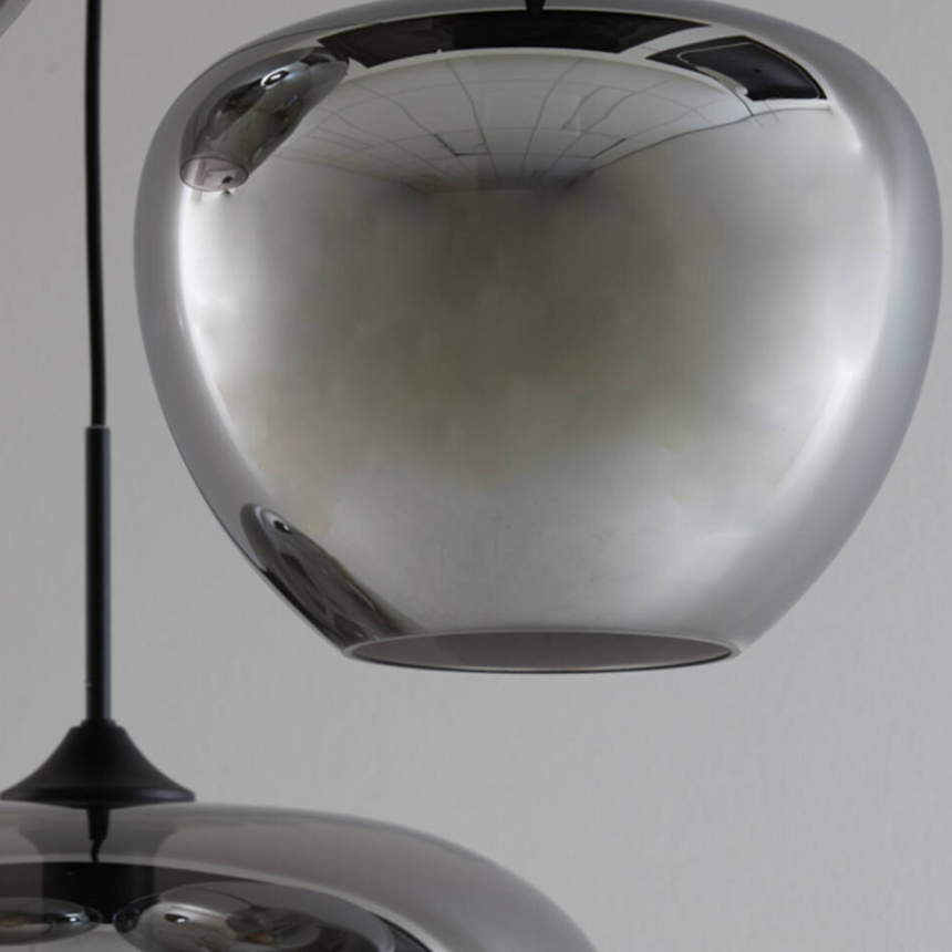 Mayson üveg függőlámpa 3 izzó