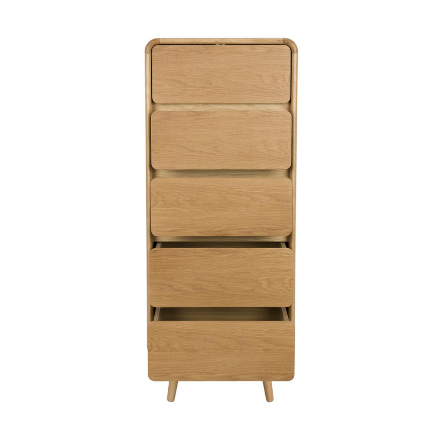 Rise wooden chest of drawers