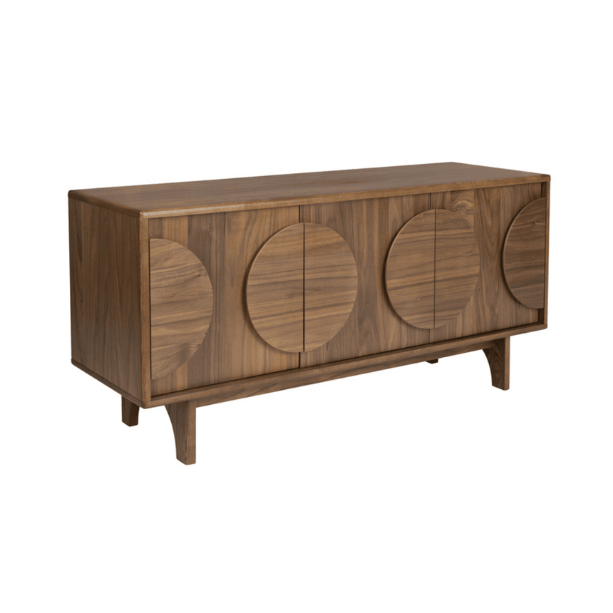 Groove 3-door wooden cabinet