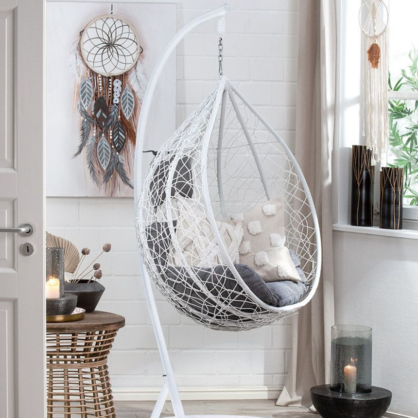 Style fém kerti függőfotel