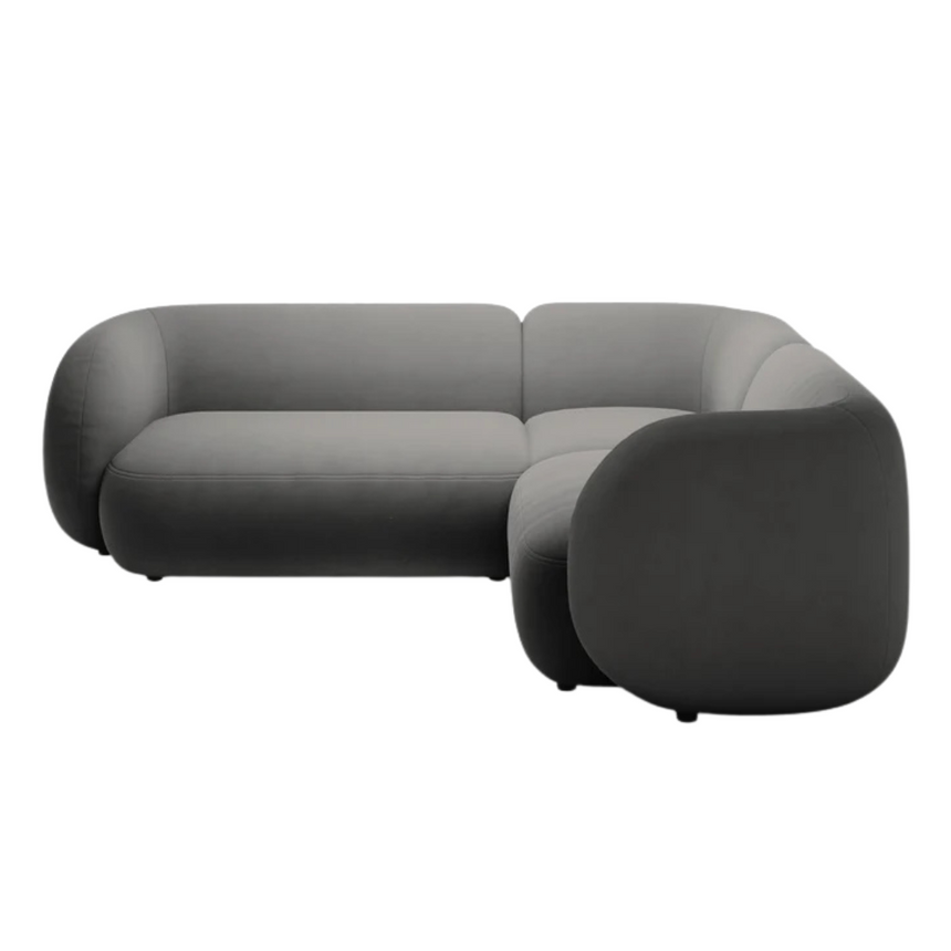 Kate bársony sarokkanapé jobbos 220x252