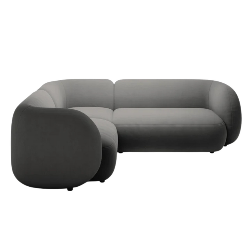 Kate bársony sarokkanapé balos 252x220