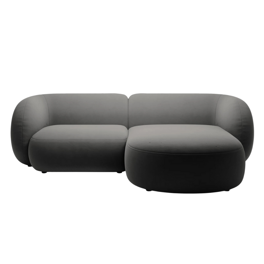 Kate bársony sarokkanapé jobbos 255cm