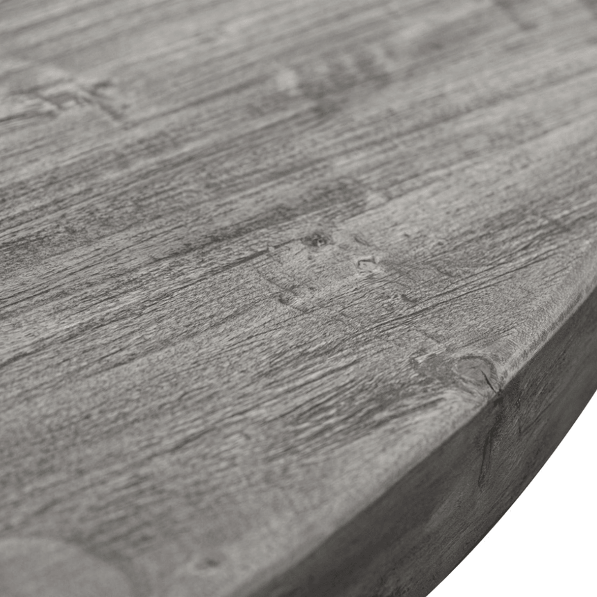 Column wooden dining table Ø150