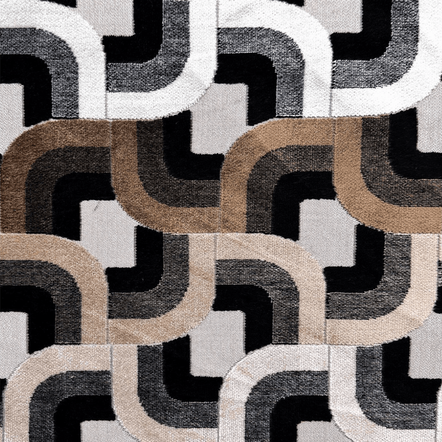 Madison fabric swivel pouf