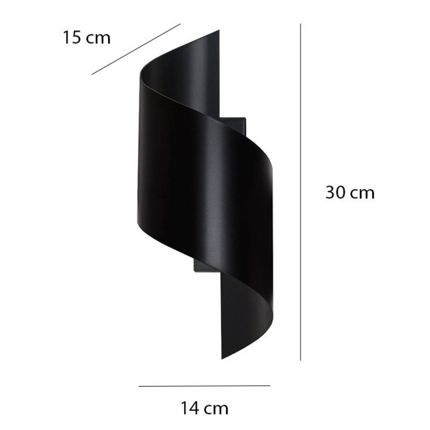 Spiner fém falilámpa