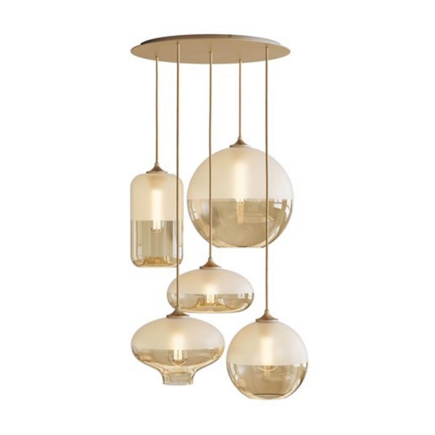 Mezzo 2 üveg függőlámpa szettben