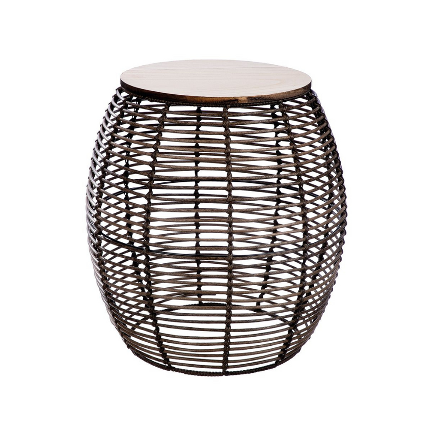 Rotin műrattan kerti lerakóasztal szett