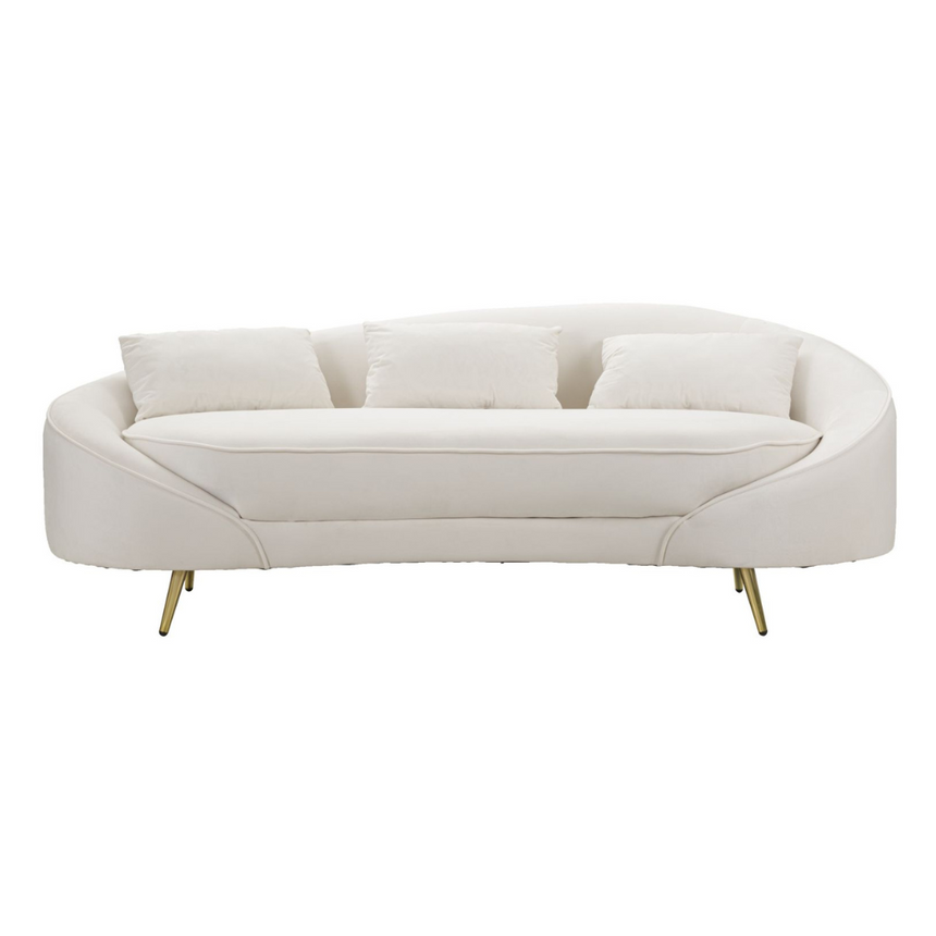 Oslo 3-seater velvet sofa