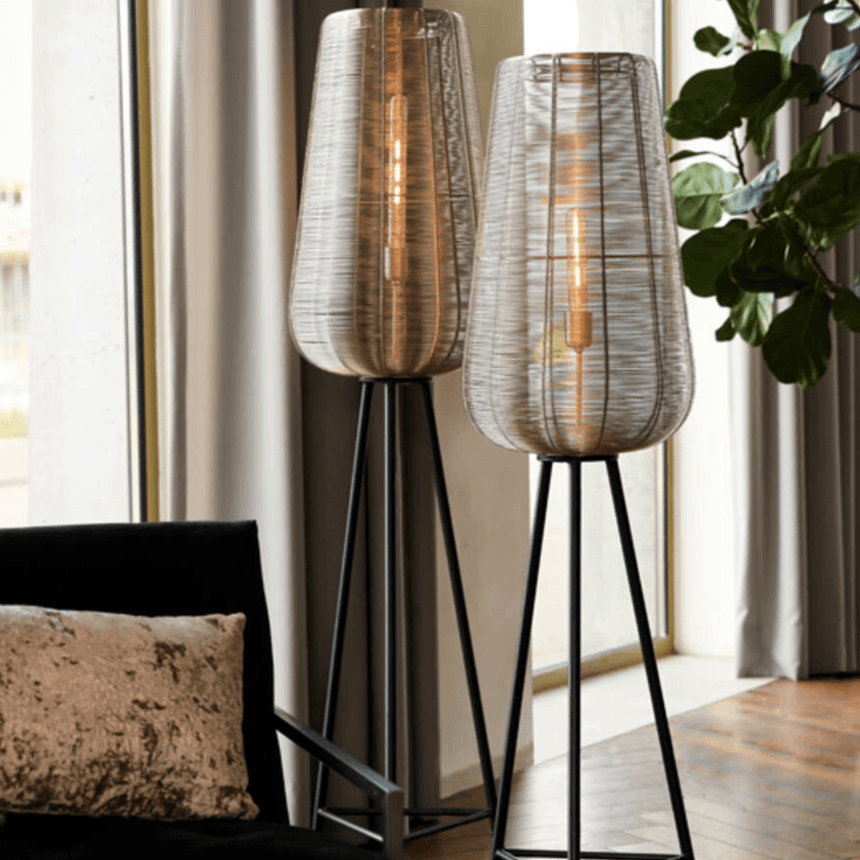 Adeta metal floor lamp Ø37x147