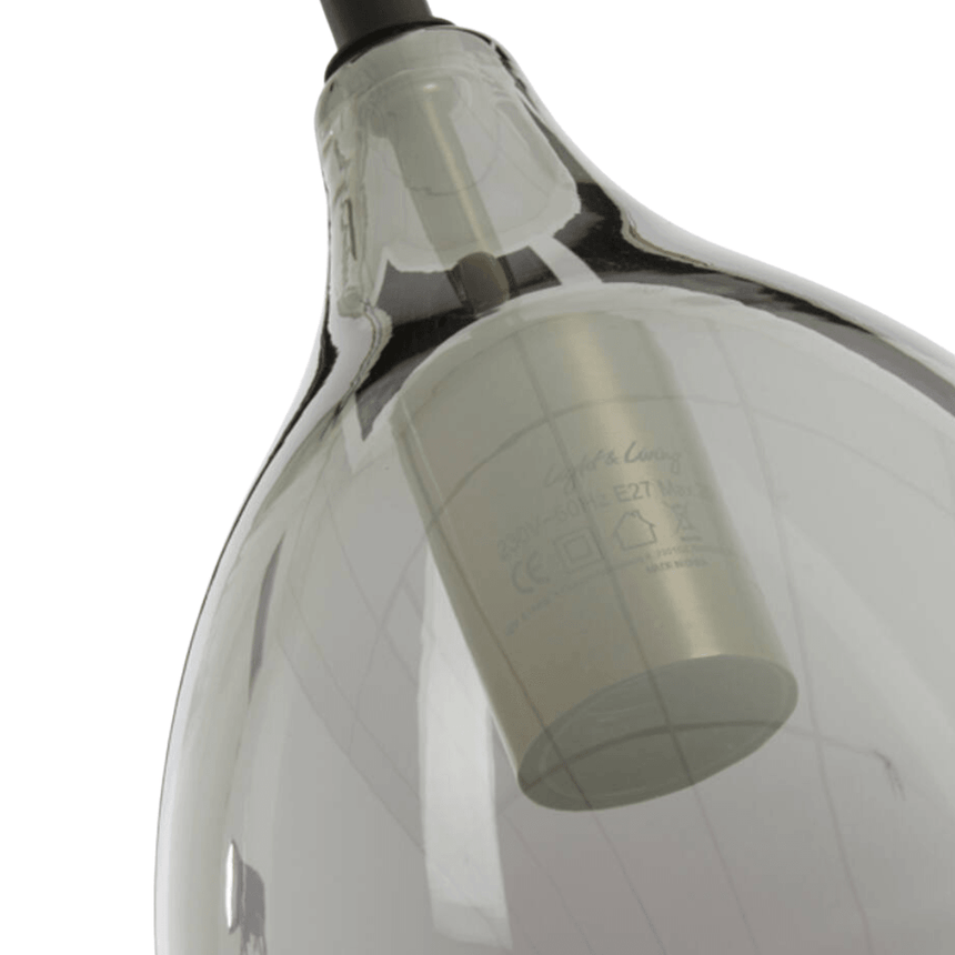 Lukaro glass floor lamp