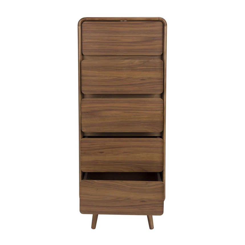 Rise wooden chest of drawers