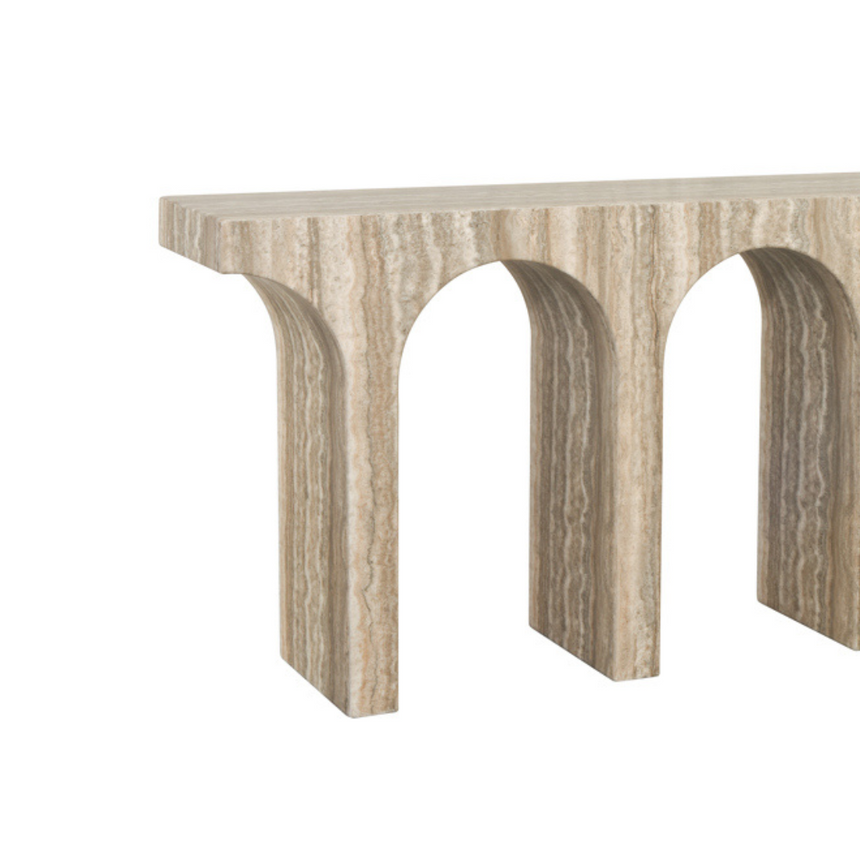 Les Arcs marble console table