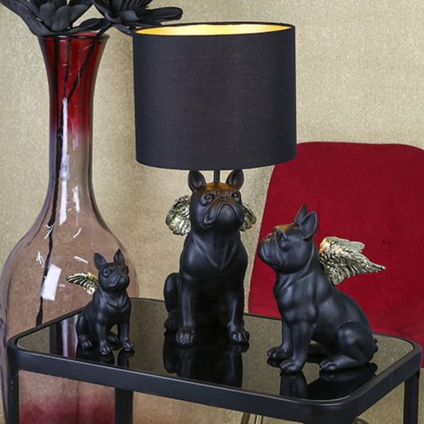 Monkey resin table lamp 34cm