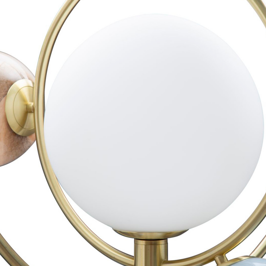 Monkey resin table lamp 34cm