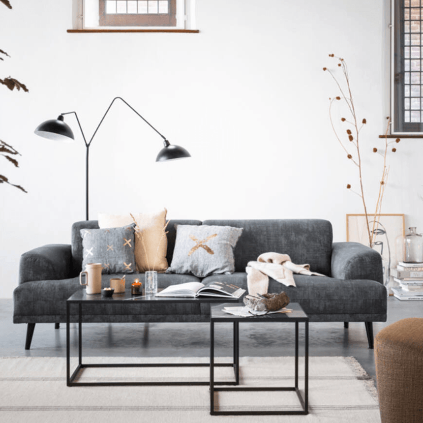 Orion metal floor lamp 2 bulbs