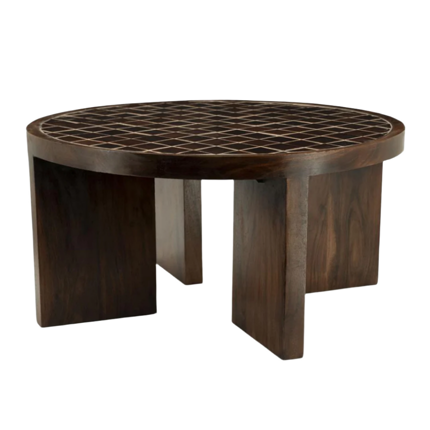 TiledUp wooden coffee table