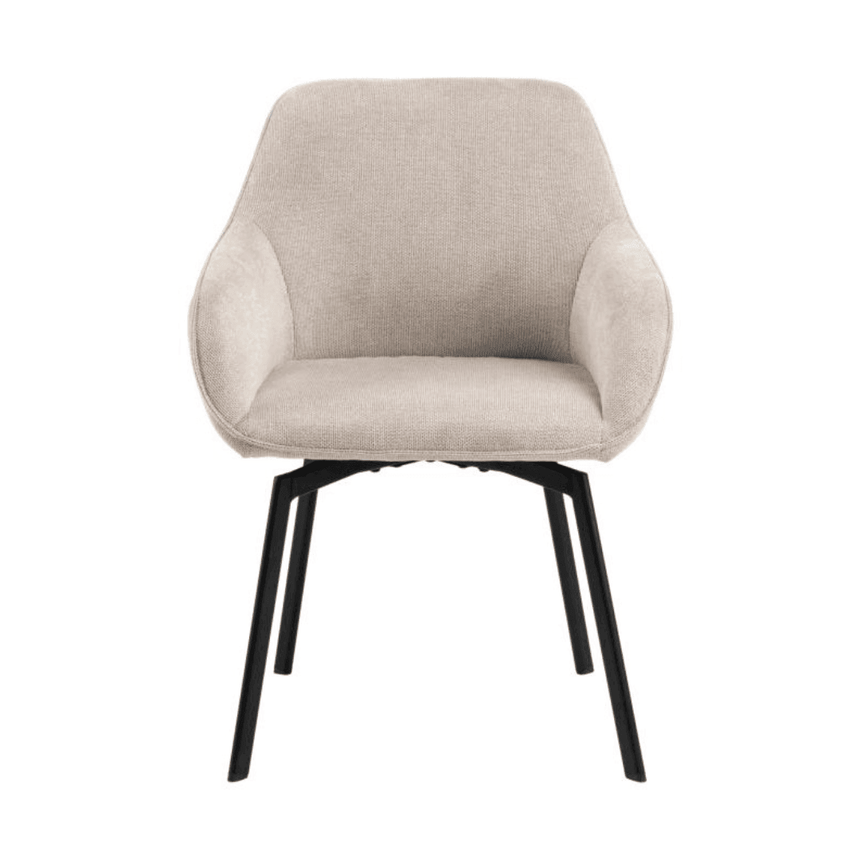 Clara chenille swivel chair