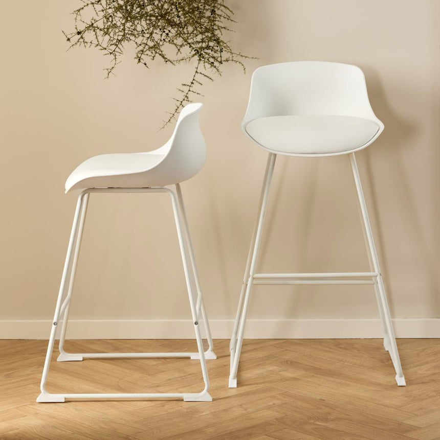 Tina textile leather bar stool