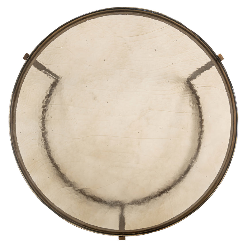 Bloomville 2-door textile leather cabinet