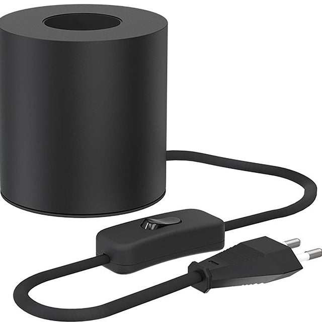 Kerek asztali lámpa fém váz, E27-1