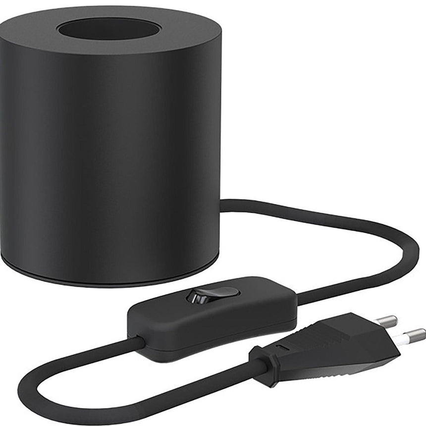 Kerek asztali lámpa fém váz, E27-1