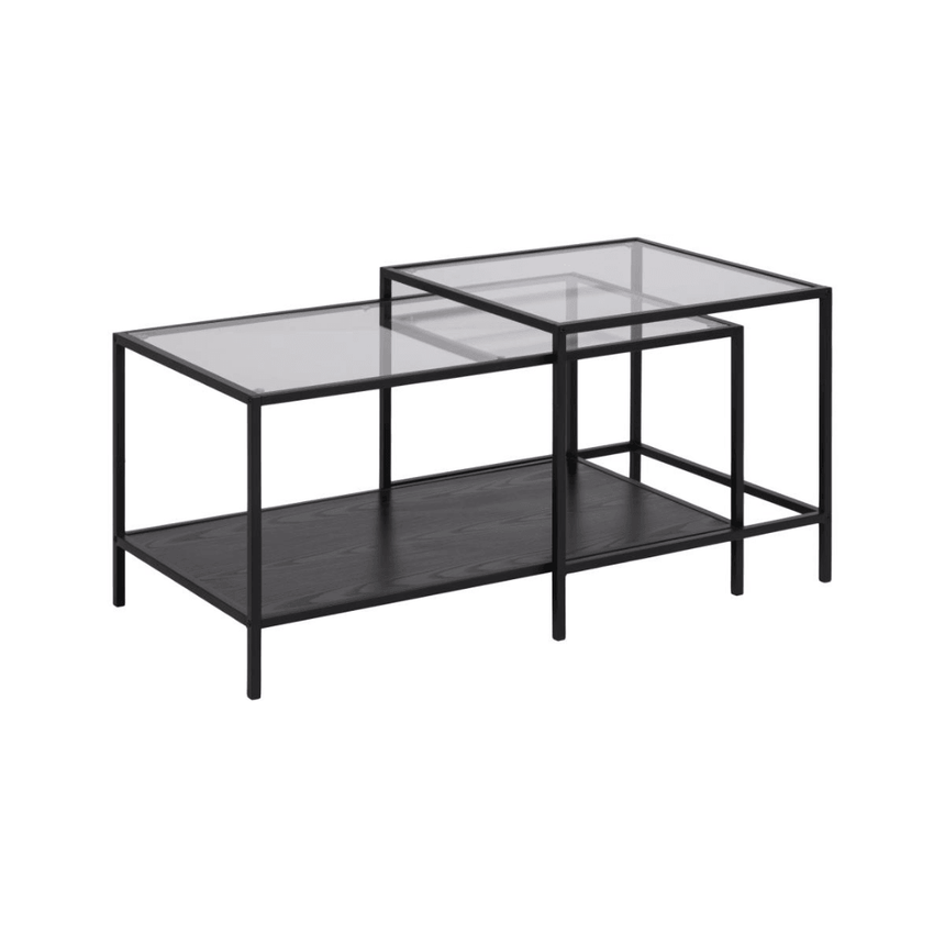 Seaford glass coffee table set