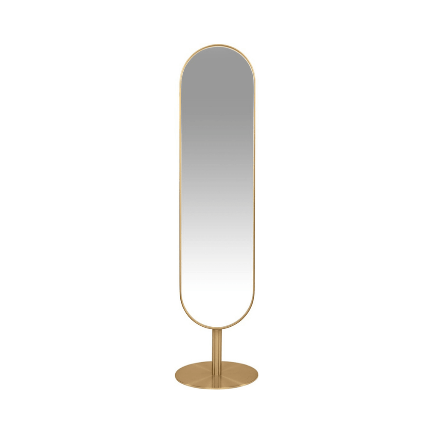 Mila freestanding metal mirror
