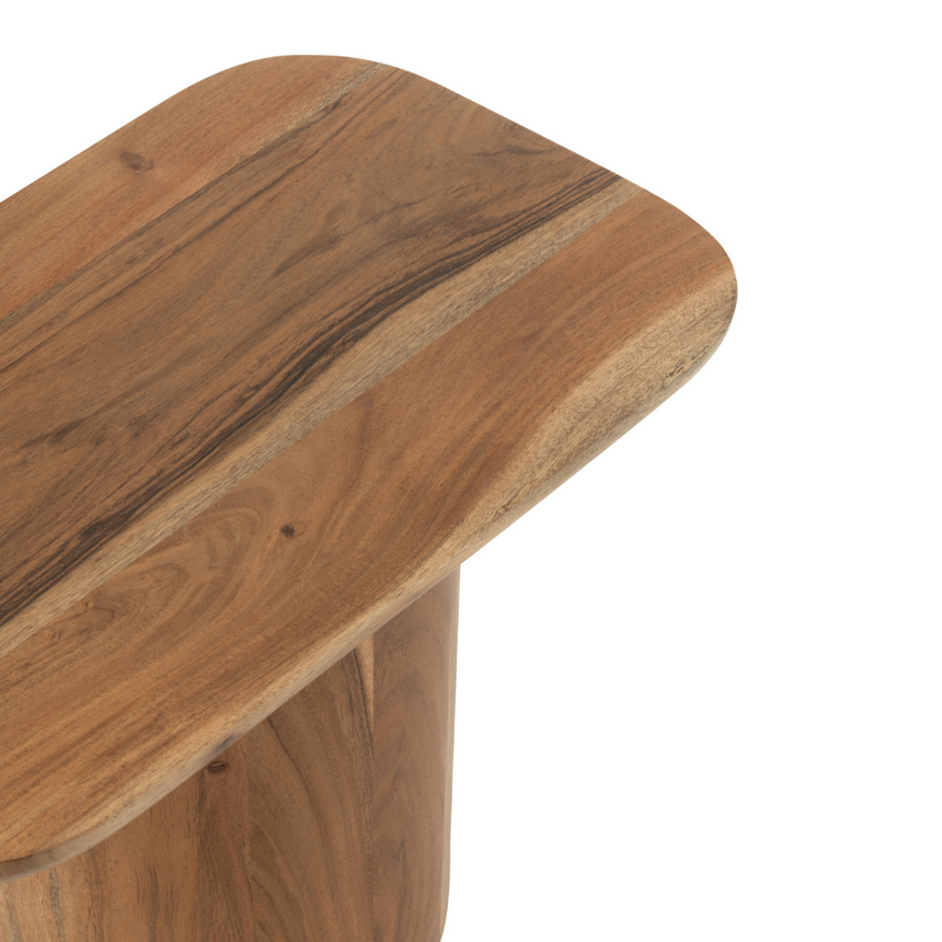 Olive wood side table set