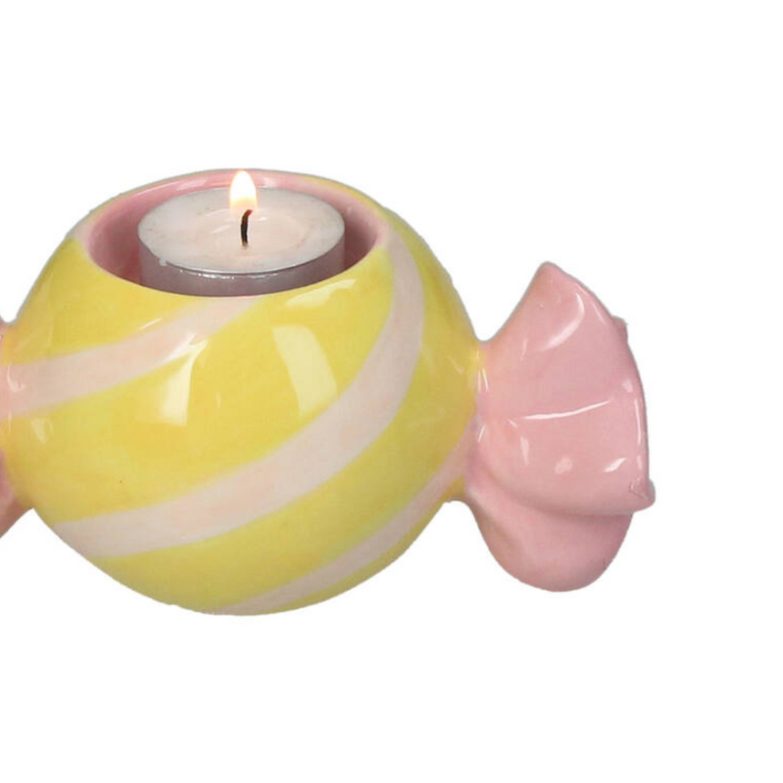 Candy agyag gyertyatartó